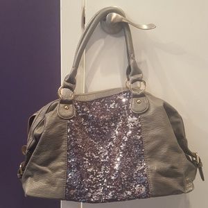 Deux Lux Olive Green Sequined Hobo Bag